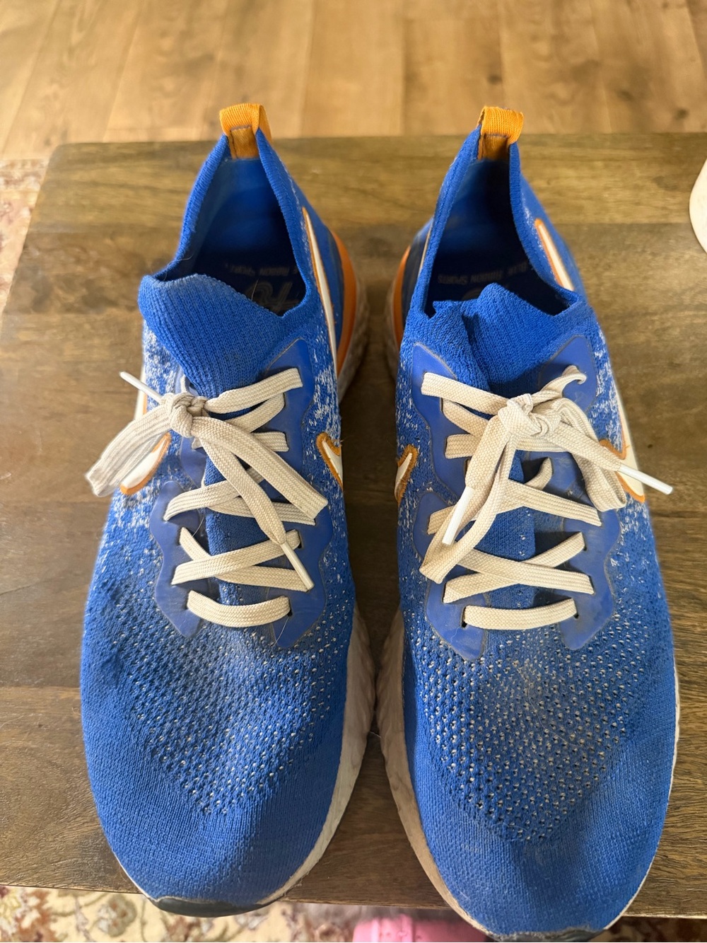 Nike Blue and Orange Men’s Athletic Shoes